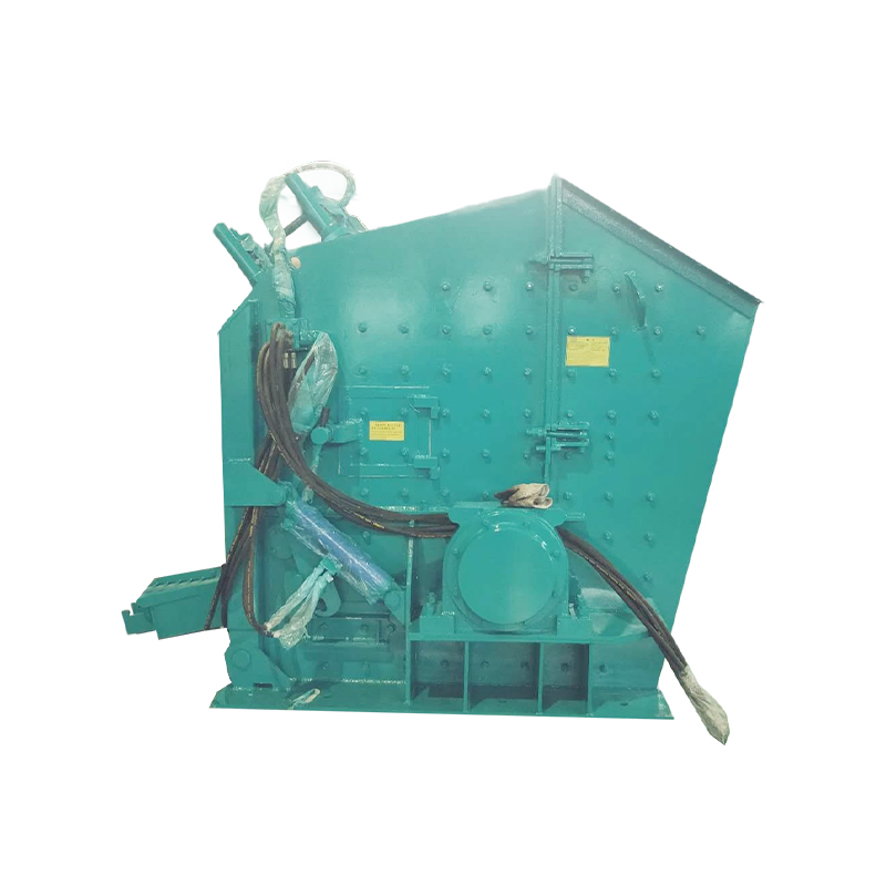 How can an impact crusher adjust the feed rate based on material characteristics?