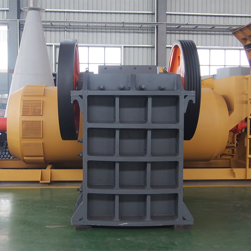 How can the stress distribution of the Jaw Crusher frame structure be optimized using finite element analysis?